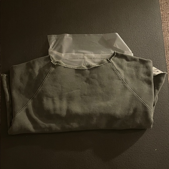 Joah Brown Off-Shoulder green Sweatshirt size small athleisure - Picture 13 of 13